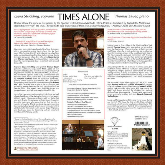 James Matheson - Times Alone (45RPM)
