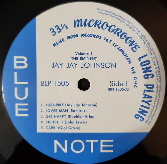 Jay Jay Johnson – The Eminent Jay Jay Johnson Volume 1 (Mono)