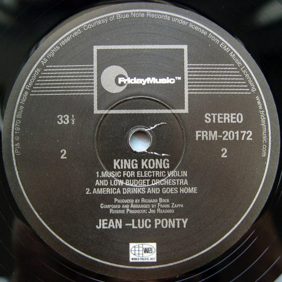Jean-Luc Ponty – King Kong - Jean-Luc Ponty Plays The Music Of Frank Zappa