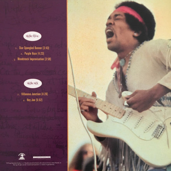 Jimi Hendrix – Live At Woodstock (3 translucent orange 33RPM LP + a 7" 45RPM black vinyl, box set)