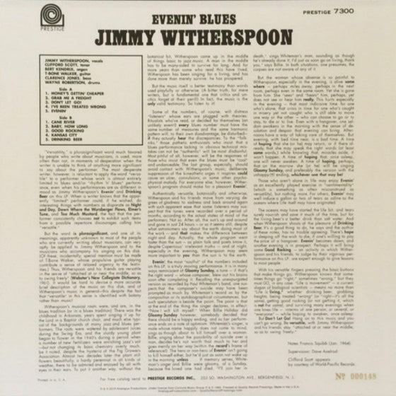 Jimmy Witherspoon – Evenin' Blues