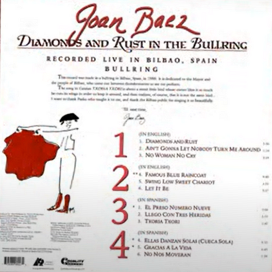 <transcy>Joan Baez - Diamonds and Rust in the Bullring (2LP, 45 tours, 200g)</transcy>