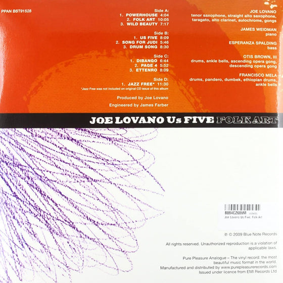 Joe Lovano Us Five – Folk Art (2LP)