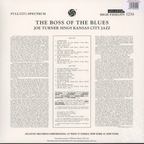 Joe Turner - The Boss Of The Blues Sings Kansas City Jazz (Mono)