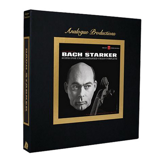 <transcy>Johann Sebastian Bach - Suites 1-6 pour violoncelle seul - Janos Starker (6LP, Coffret, 45 tours, 200g)</transcy>