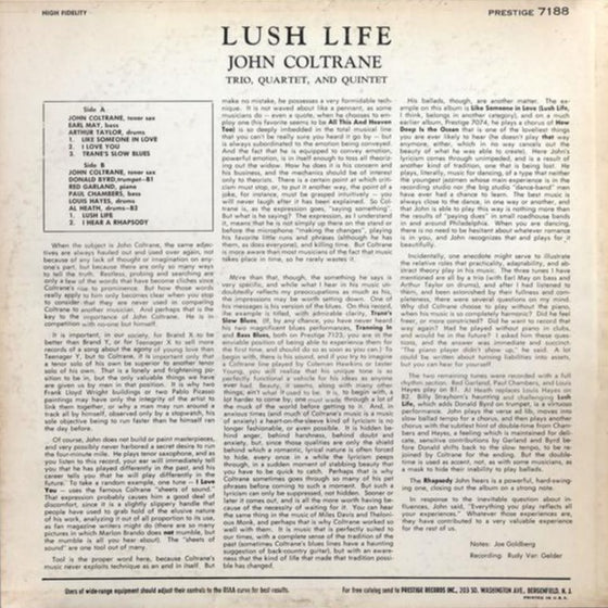 John Coltrane - Lush Life (Mono)