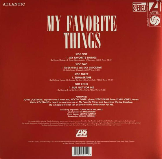 <tc>John Coltrane - My Favorite Things (2LP, 45 tours, ORG Music)</tc>