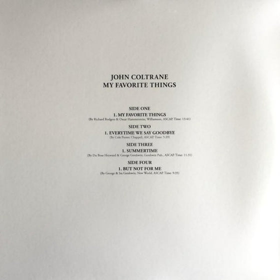 John Coltrane - My Favorite Things (2LP, 45RPM, ORG Music)