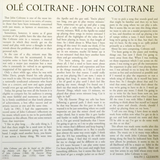 John Coltrane - Ole Coltrane (45RPM, Mono)