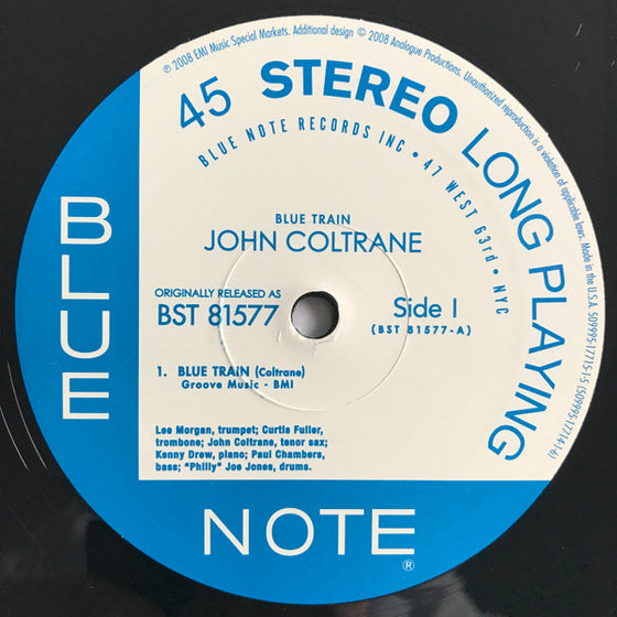 <transcy>John Coltrane – Blue Train (2LP, 45 tours, 200g)</transcy>