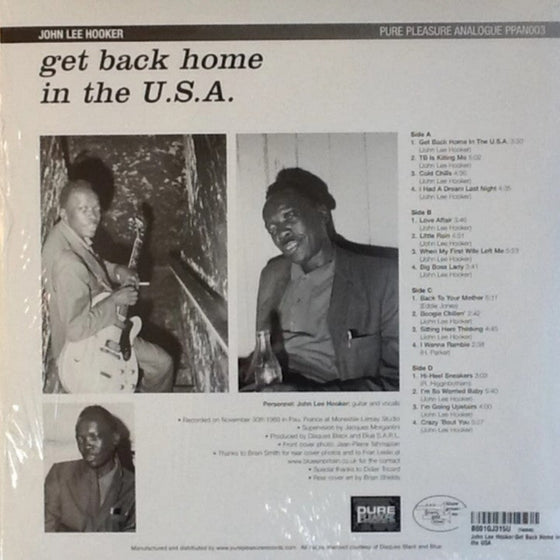 John Lee Hooker - Get Back Home In the USA (2LP)