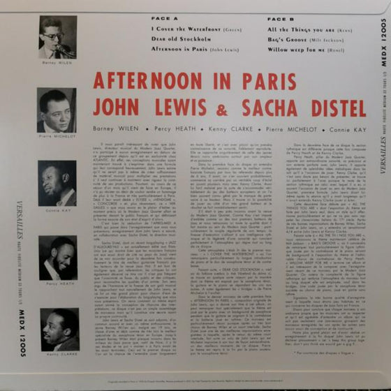 John Lewis & Sacha Distel - Afternoon In Paris (Mono)