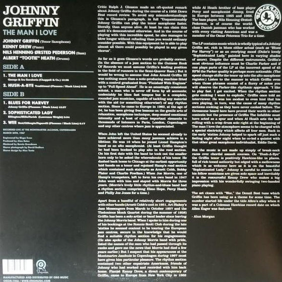<transcy>Johnny Griffin - The man I love (1LP, Vinyle blanc)</transcy>