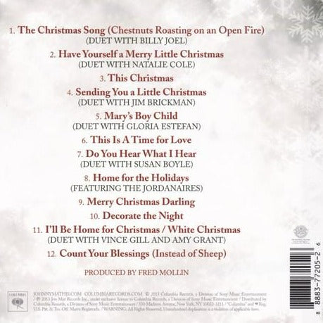 <transcy>Johnny Mathis - Sending You A Little Christmas (Vinyle blanc)</transcy>