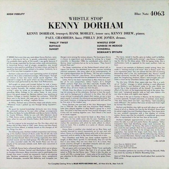<transcy>Kenny Dorham - Whistle Stop (2LP, 45 tours)</transcy>