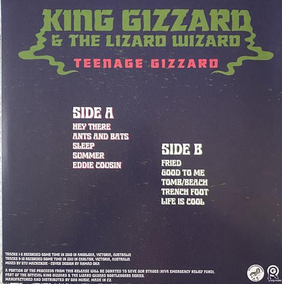 <transcy>King Gizzard & The Lizard Wizard - Teenage Gizzard (Vinyle bleu eau)</transcy>