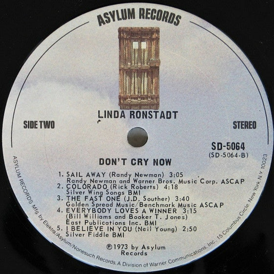 Linda Ronstadt – Don't Cry Now (Ultra Analog, Half-speed Mastering)