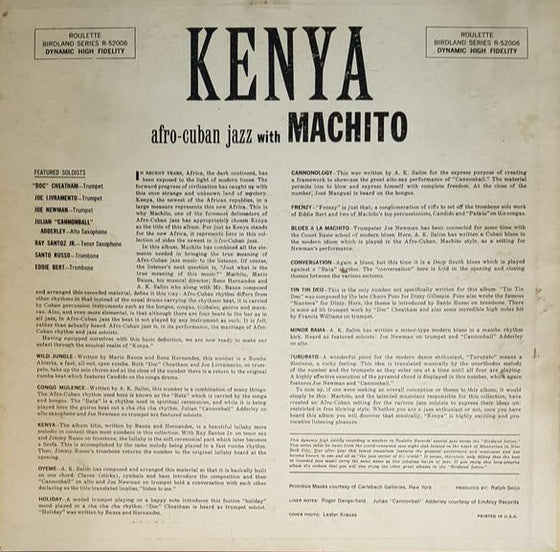Machito & his Orchestra - Kenya Afro-Cuban Jazz