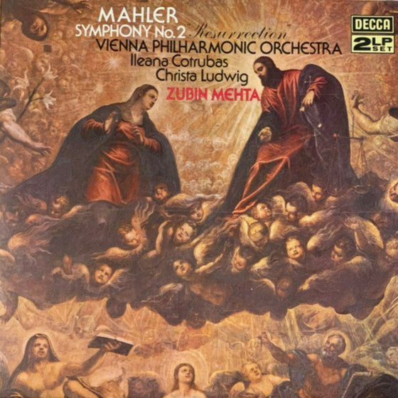 Mahler - Symphony No. 2 In C Minor "Resurrection" - Zubin Mehta , Ileana Cotrubas, Christa Ludwig (2LP)