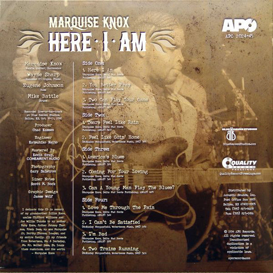 <transcy>Marquise Knox - Here I Am (2LP, 45 tours, 200g)</transcy>