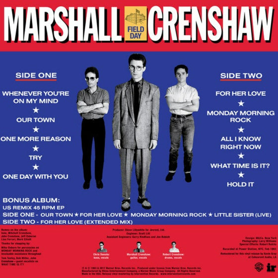 Marshall Crenshaw - Field Day (2LP, 45RPM)