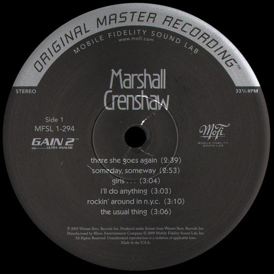 <tc>Marshall Crenshaw (Ultra Analog, Half-speed Mastering)</tc>