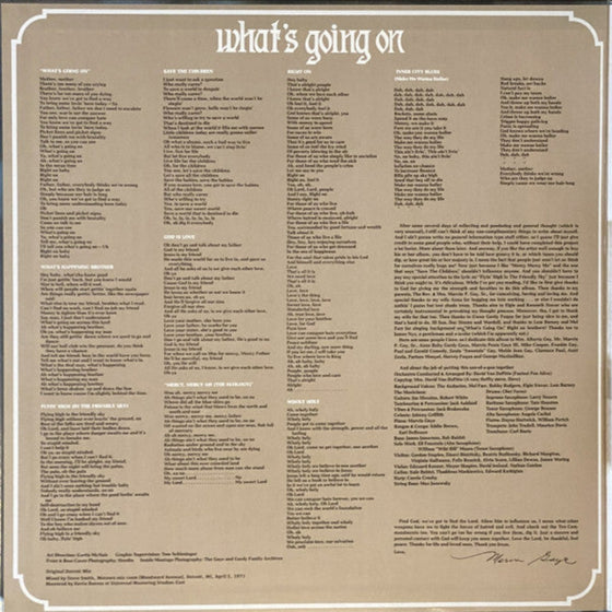 Marvin Gaye - What's Going On - Original Detroit Mix (Japanese Edition)