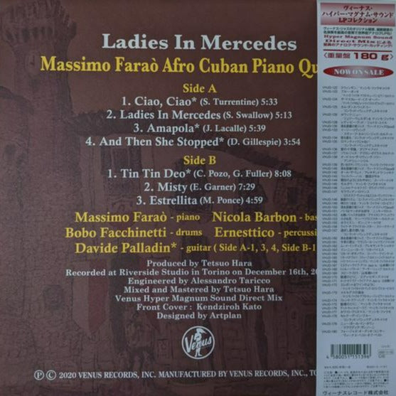 Massimo Farao' Afro Cuban Piano Quartet - Ladies In Mercedes (Japanese edition)