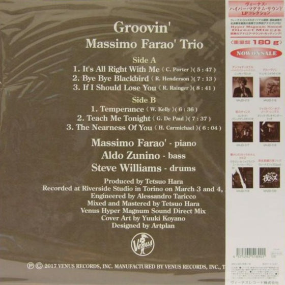 <transcy>Massimo Farao' Trio - Groovin' (Edition japonaise)</transcy>