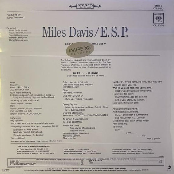 <transcy>Miles Davis - E.S.P. (1LP, 33 tours)</transcy>
