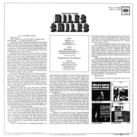 <transcy>Miles Davis - Miles Smiles (1LP, 33 tours)</transcy>