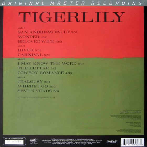 Natalie Merchant - Tigerlily (2LP, Ultra Analog, Half-speed Mastering, 45 RPM)