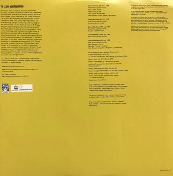 Nina Simone - The Montreux years (2LP, Turquoise OR Yellow & White Splatter Vinyl)