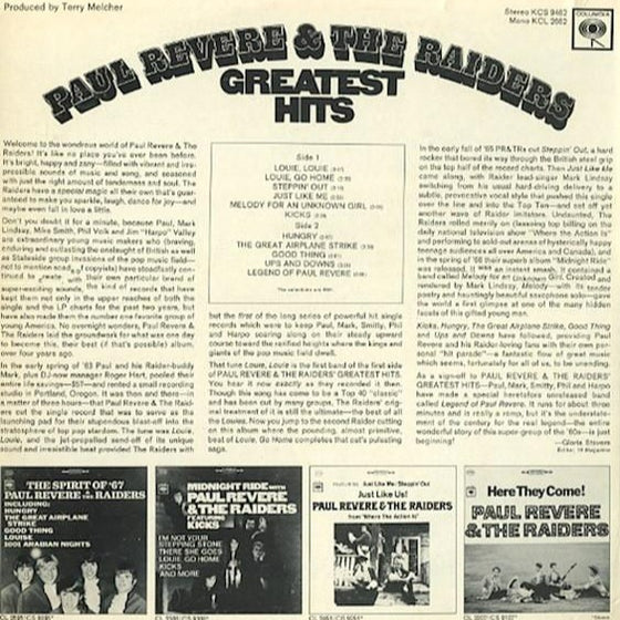 <transcy>Paul Revere & The Raiders - Greatest Hits</transcy>