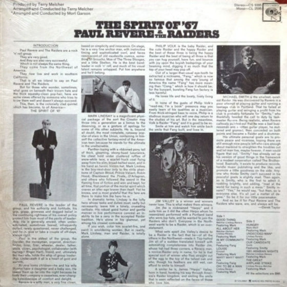 Paul Revere and The Raiders - Spirit Of '67 (Red White & Blue Swirl vinyl)