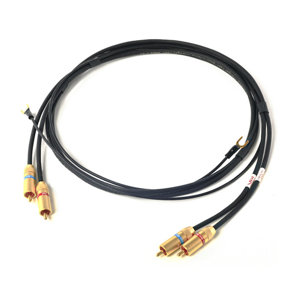 <transcy>Câble phono - Van den Hul D-501 Silver Hybrid - RCA vers RCA (1.0m à 1.5m)</transcy>