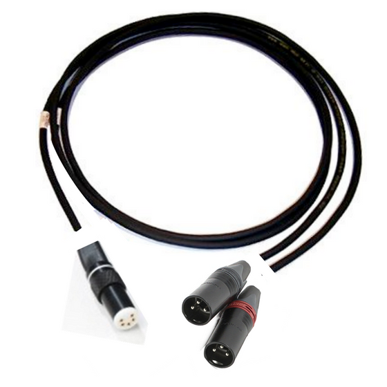 Phono cable - Van den Hul D-501 Hybrid - 5P Straight to XLR (1.0m to 1.5m)