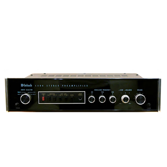 Pre-owned preamplifier McIntosh C 504
