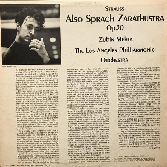<transcy>Richard Strauss - Also sprach Zarathustra - Zubin Mehta (2LP, 45 tours)</transcy>