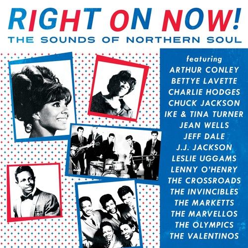 <transcy>Right On Now! The Sounds Of Northern Soul (Vinyle blanc avec des marques rouges et bleus)</transcy>