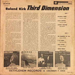 Roland Kirk - Third Dimension (Mono)