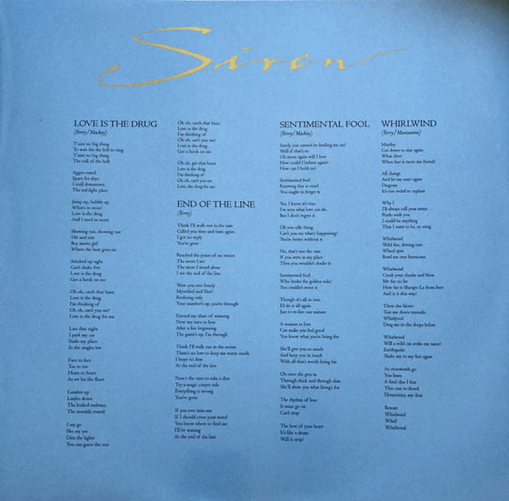 <tc>Roxy Music – Siren (Half-speed Mastering)</tc>