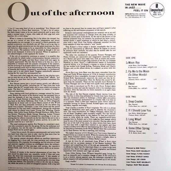 <transcy>Roy Haynes Quartet - Out Of The Afternoon (1LP, 33 tours)</transcy>