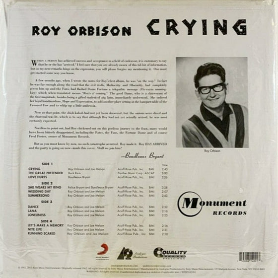 Roy Orbison - Crying (2LP, 45RPM)