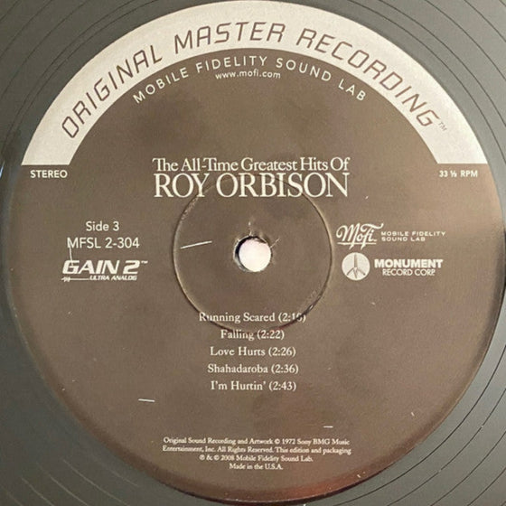 Roy Orbison – All-Time Greatest Hits (2LP, Ultra Analog, Half-speed Mastering)