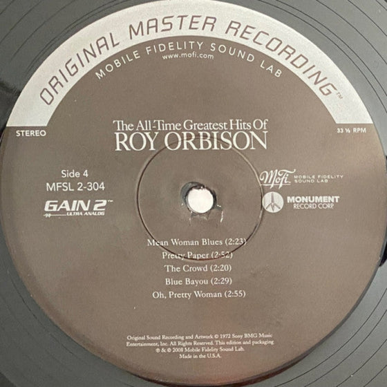 <transcy>Roy Orbison – All-Time Greatest Hits (2LP, Ultra Analog, Half-speed Mastering)</transcy>