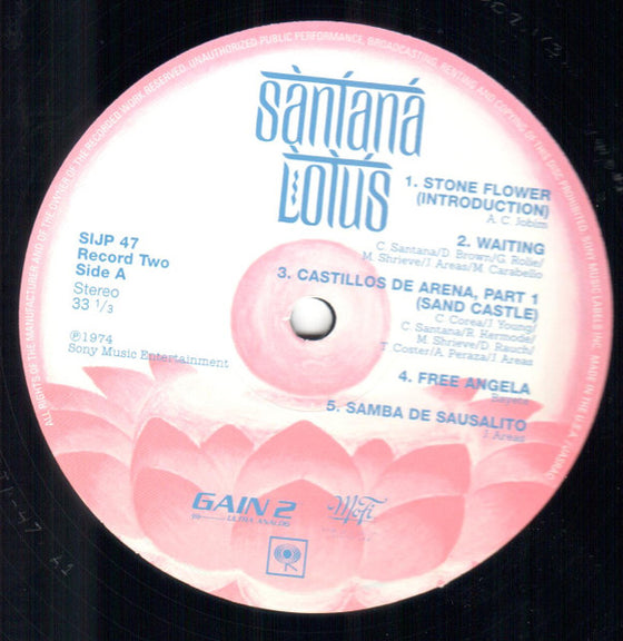 <transcy>Santana – Lotus (3LP, Ultra Analog, Half-speed Mastering, Eidtion Japonaise)</transcy>