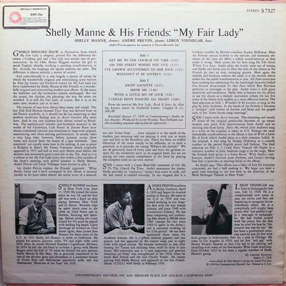 <transcy>Shelly Manne and Friends - My Fair Lady</transcy>