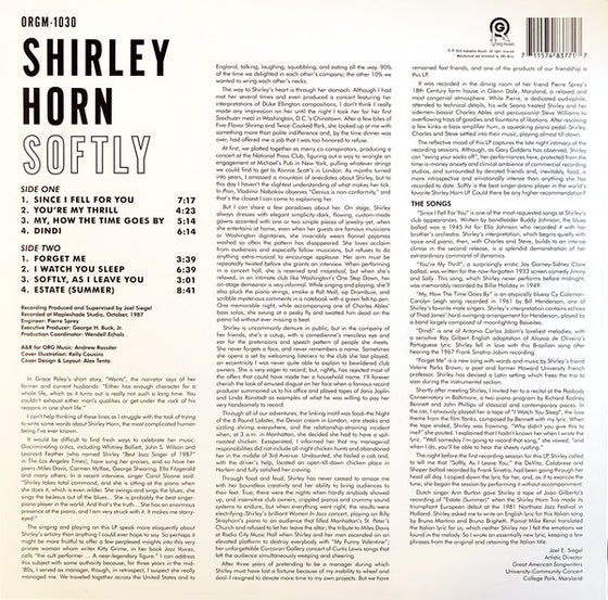Shirley Horn - Softly (White vinyl)