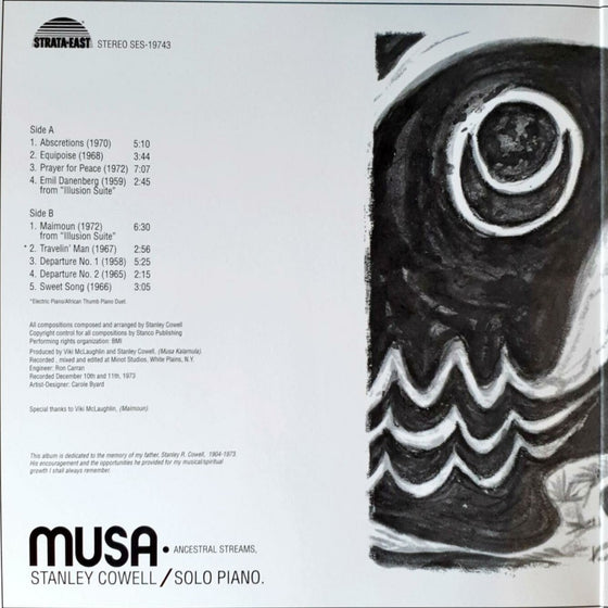Stanley Cowell - Musa-Ancestral Streams, Solo Piano – AudioSoundMusic